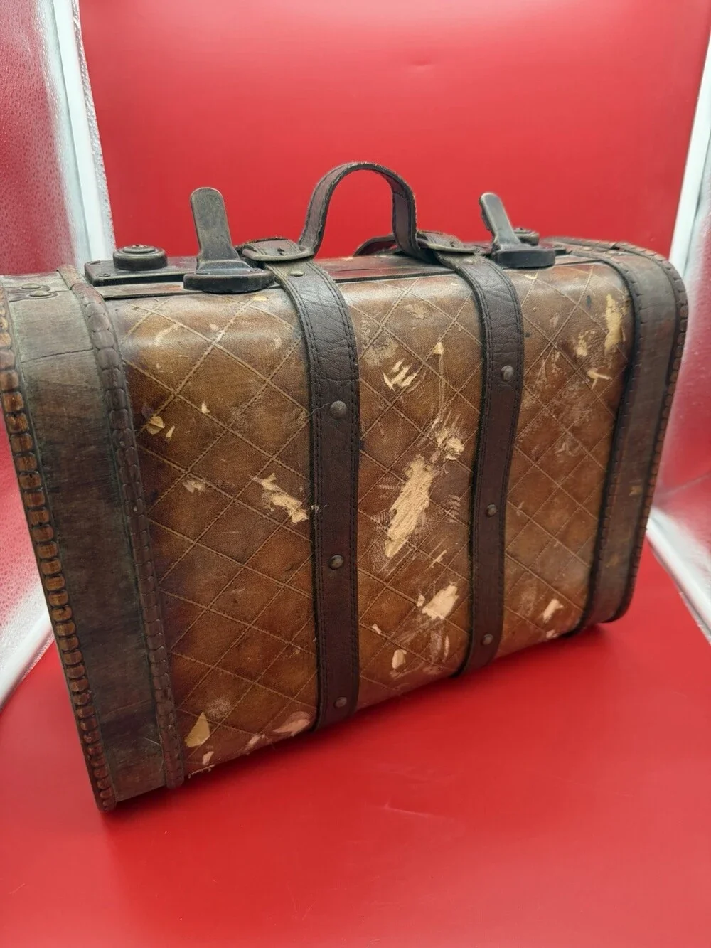 Antique Wooden Travel Case
